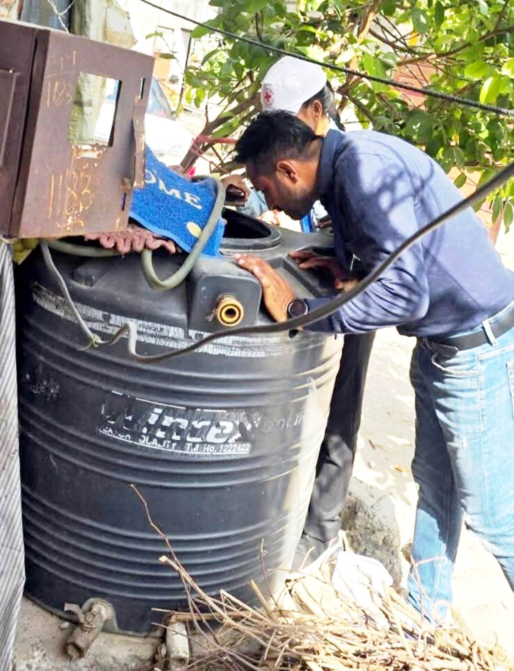 Dengue awareness volunteers conduct doortodoor survey make people aware